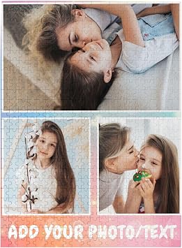 Custom Puzzles from Photos 300/500/1000 Pieces,Photo Puzzles Personalized,Customized Picture Puzzle Gifts for Adult and Family, Wedding,Friend