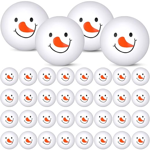 Kasyat 36 Pieces Christmas Stress Ball Snowman Stress Toys Stress Relief Cute Sensory Toys Christmas Party Favors For Party Bag Filler Stocking Stuffers Gifts Suitable For Ages 3+