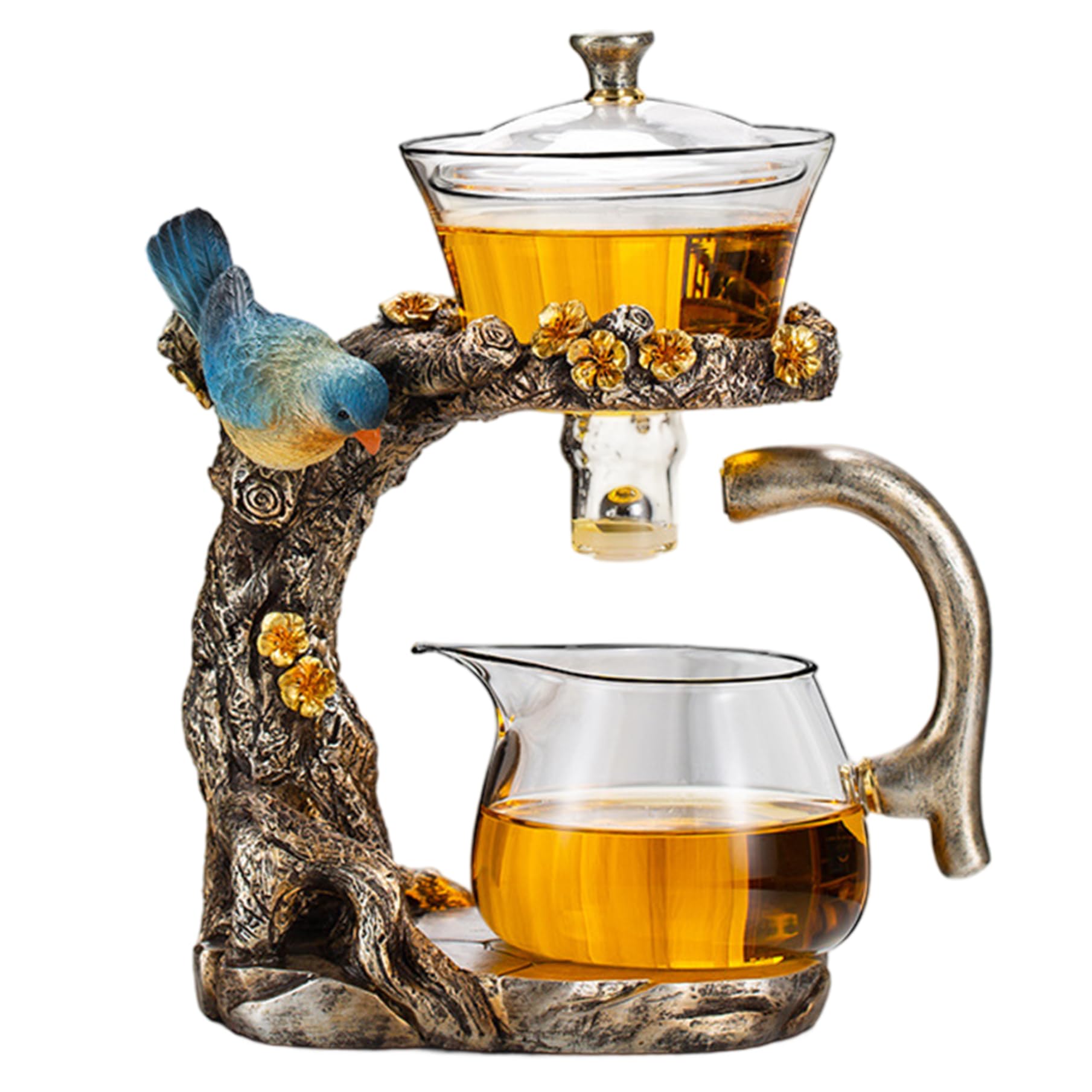 Tetera magnética de borosilicato: juego de té de alta calidad y diseño elegante
