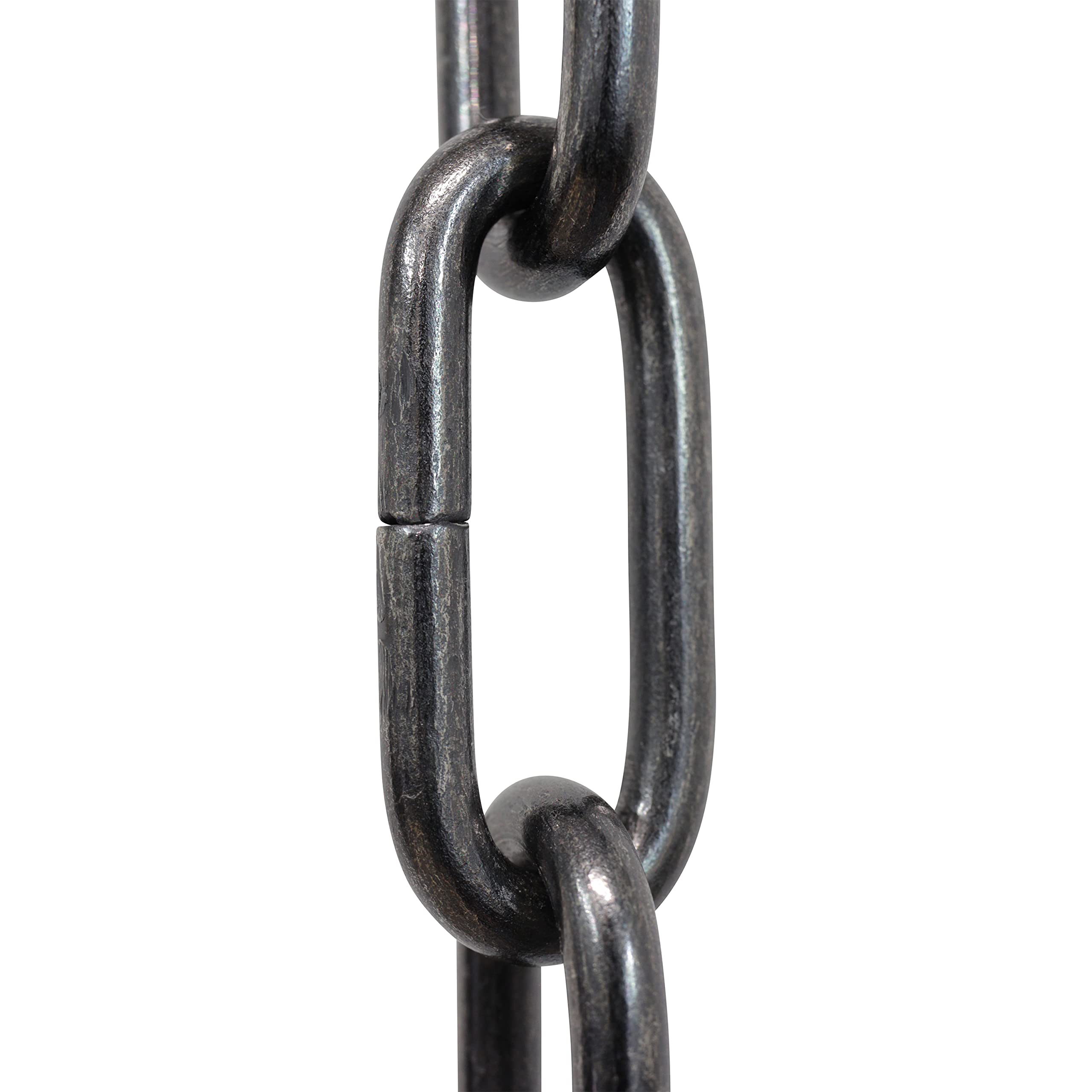 RCH Hardware CH-S59-496-GUN-3 Steel Chandelier Chain, Gunmetal (3 Feet)