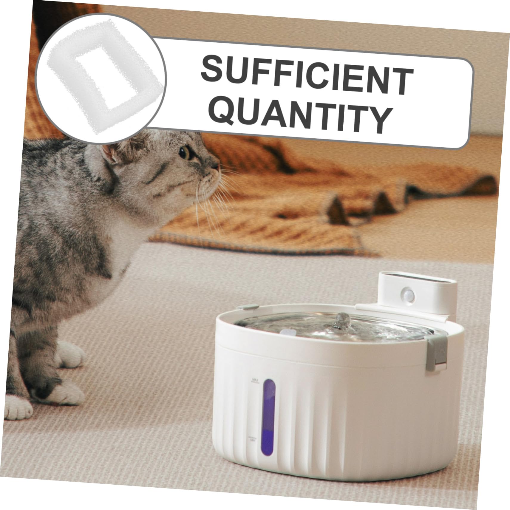INOOMP 36piezas Filtros De Agua De Agua De Gato Filtración Mantiene y Compatible Mayoría De De