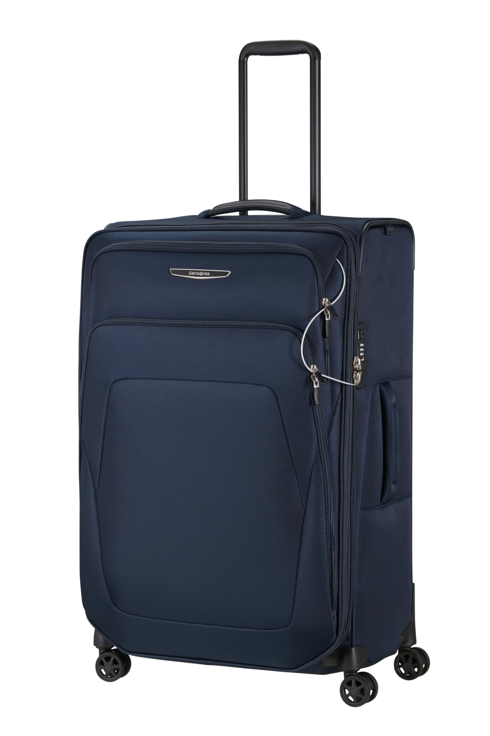 Samsonite Spark SNG Eco - Valigia Morbida 79 cm Grande - Trolley con 4 Ruote, Lucchetto TSA, Leggera & Espandibile - Blu (Midnight Blue)