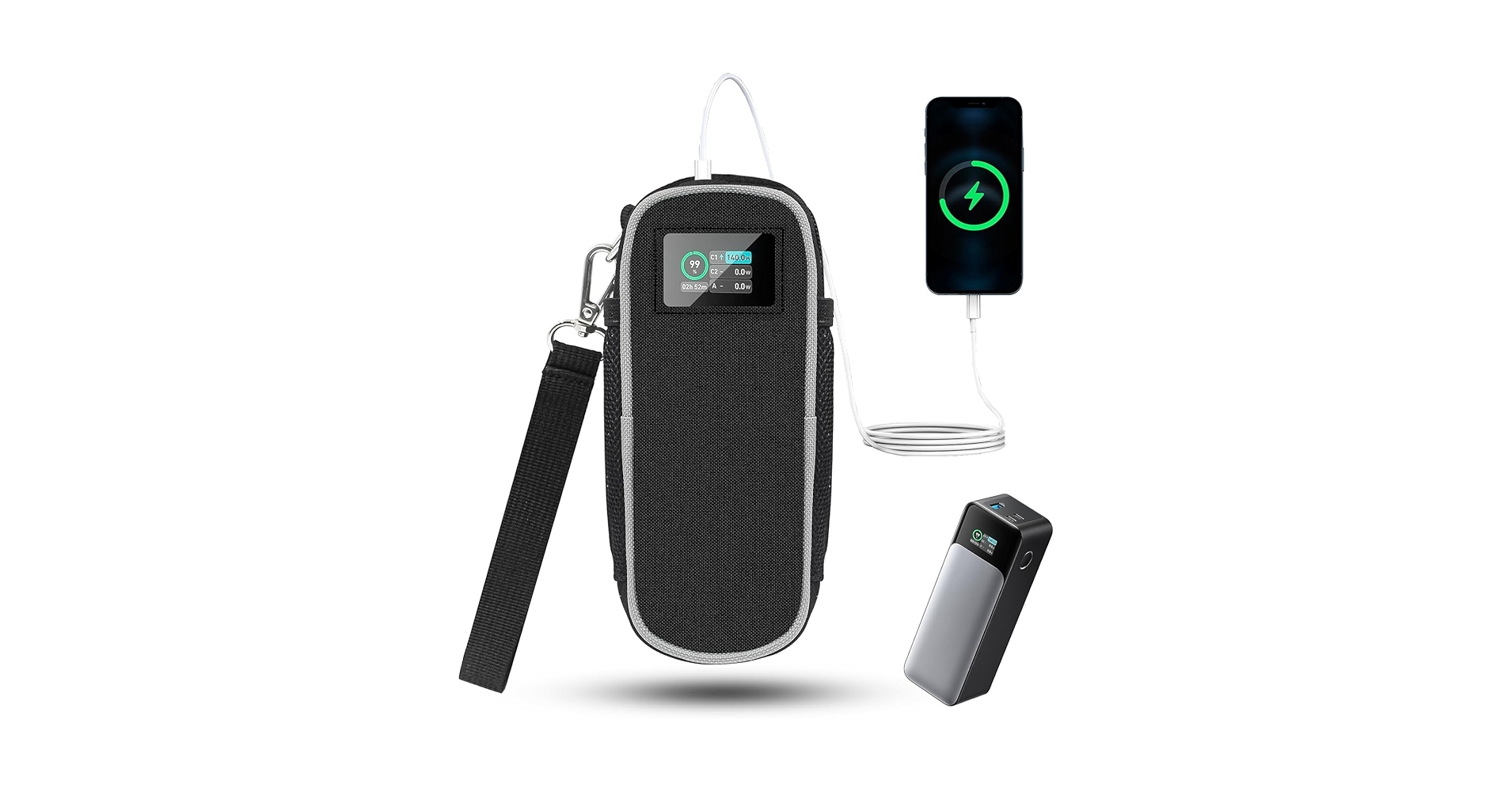 ANKER 737 POWER BANK 　ケース付き Amazon.com: CaseSack Case for Anker 737 Power Bank PowerCore