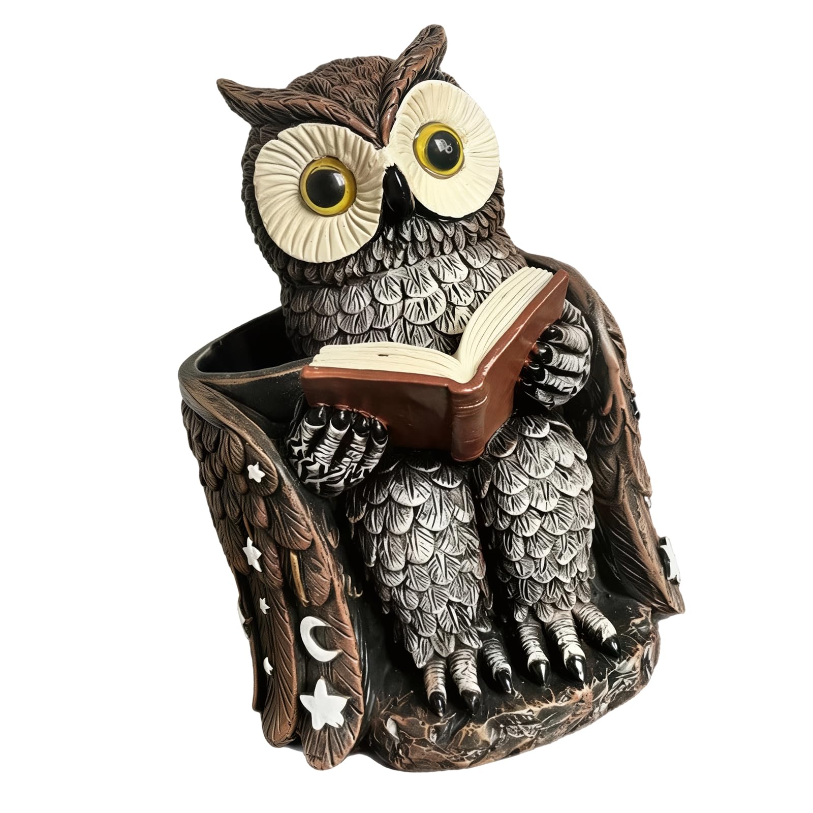 Tsophreniq Owl Pen Holder for Desk Unique Pencil Holder Cup Pencil Holders Desktop Organizers Funny Desk Accessories Decorations Funny Accessories