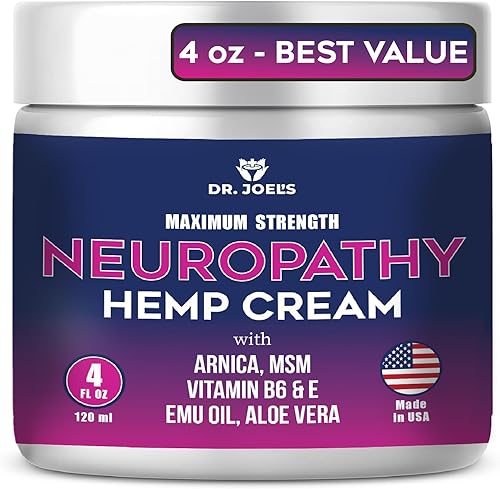 Dr. JOEL'S Crema para aliviar los nervios de neuropatía – Crema orgánica de apoyo a la neuropatía para pies, manos, piernas y dedos de los pies –