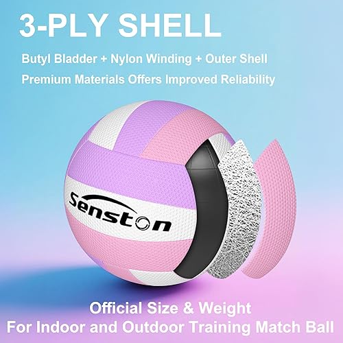Miniatura 3 de Senston Balón de voleibol suave tamaño oficial 5 - Voleibol de playa para jugar al aire libreentretenimiento