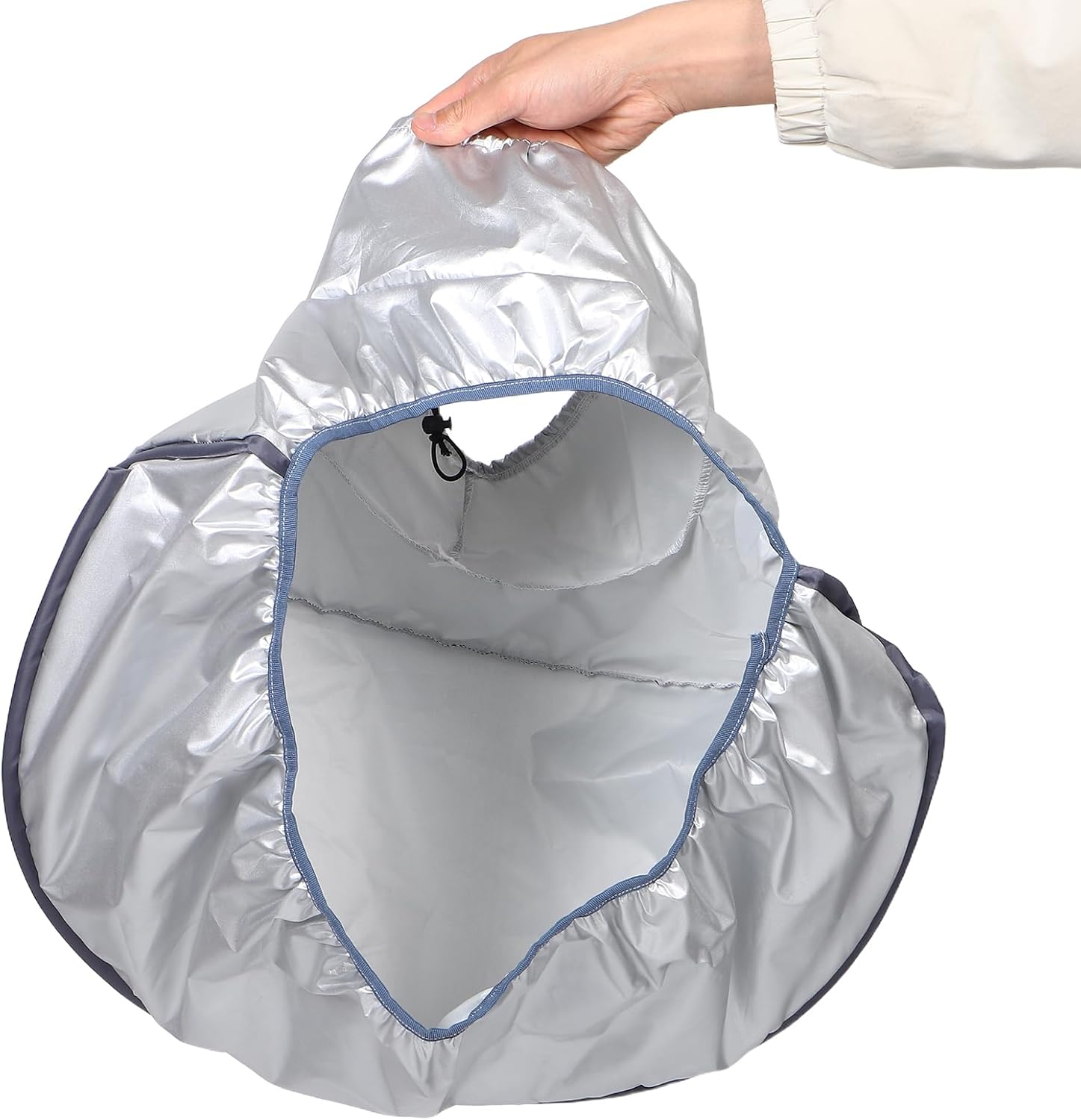 Hair Steamer Hood for Salon and Spa Multi-Functional Hair Steaming Cap with Thermal Steam 18.9x15.9x11.6in Silver Suitable and Scalp Treatment