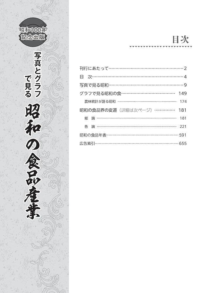 ✴️昭和の食品産業史　日本食糧新聞社 Amazon.co.jp: 昭和100年記念出版 写真とグラフで見る昭和の食品