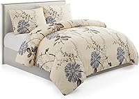 Vista 9 de Marina Decoration Juego de funda de edredón de 4 piezas de rayón suave y sedoso impreso de bambú para todas las estaciones, conjunto de sábanas