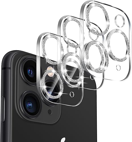Paquete de 3 protector de lente de cámara de vidrio templado Dengduoduo para iPhone 11 Pro de 5.8 pulgadas y iPhone 11 Pro Max de 6.5 pulgadas,