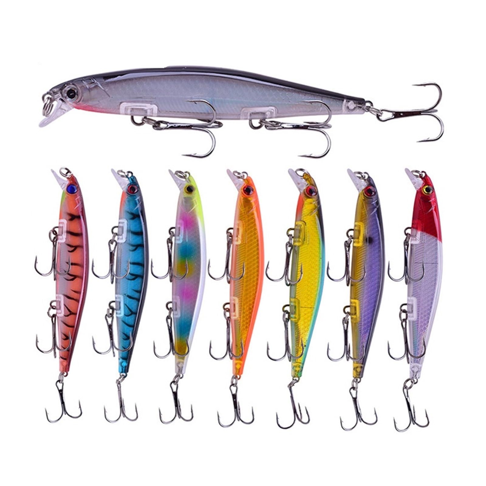 INEOUT Zestaw Przynęt Wędkarskich Minnow Tonąca Twarda Przynęta Huśtawka Crankbait Szalone Woblery Tackle Sztuczny Bioniczny Zestaw Przynęt Korbowych