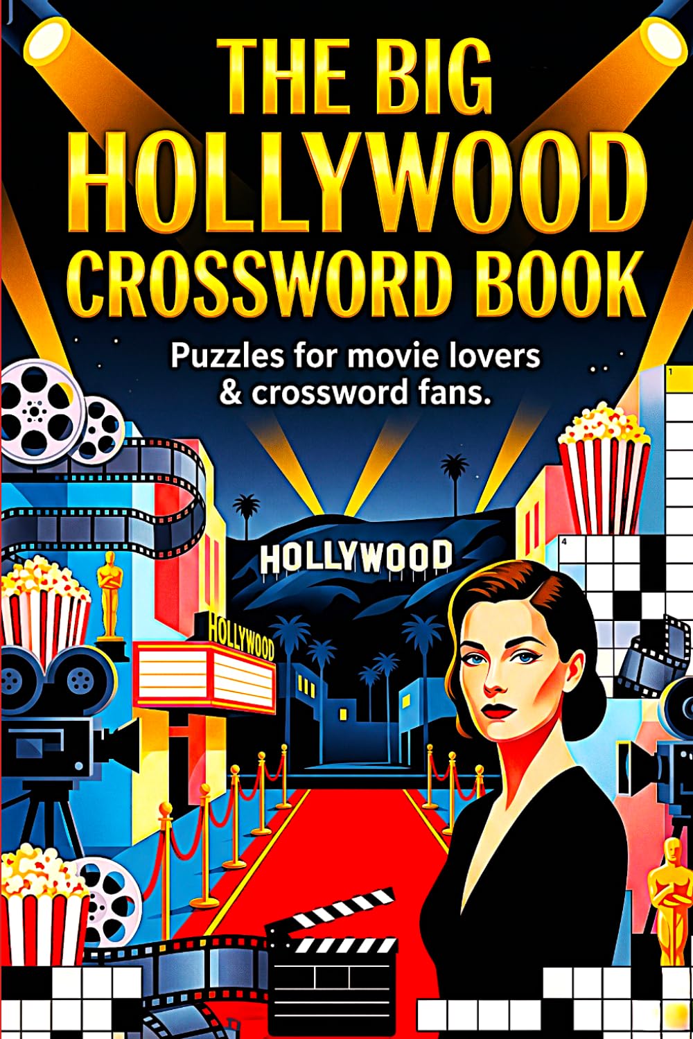 The Big new Hollywood Crossword Book: 100 Movie-Themed Crossword Puzzles Featuring Famous Films, Legendary Actors, TV Icons & Hollywood Trivia for Adults and Teens