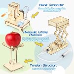 5 in 1 STEM Kits & Science Toys for Kids Ages 8-14, Wooden Building Crafts & 3D Puzzles, Engineering Experiment Projects, Educational STEM Toys Gift for Boys & Girls 8-10 11-12 13-14 Year Old
