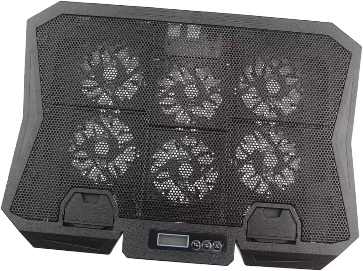 Laptop Cooling Stand with 6 Quiet Fans 15.6 Inch Adjustable Speed Blue Light Cooling Pad for Gaming and Office Use Portable Laptop Cooler Holder