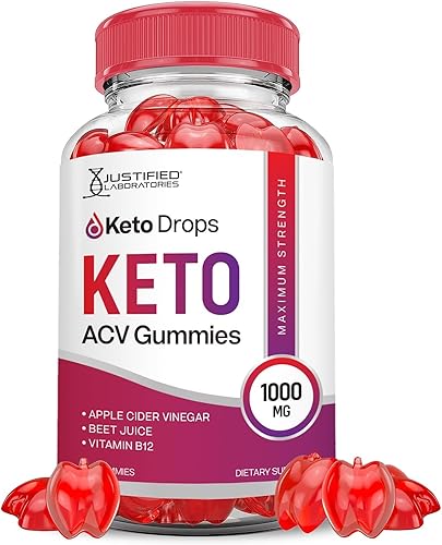 Keto Drops Keto ACV Gomitas de fórmula avanzada de 1000 mg Keto Drops Keto Gomitas de vinagre de sidra de manzana formulado con jugo de granada y