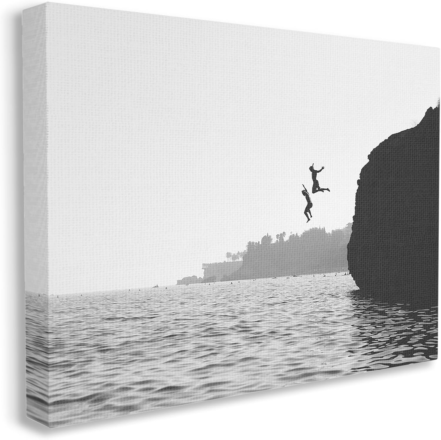 Stupell Industries Diving Ocean Cliff Canvas Wall Art by Sisi and Seb