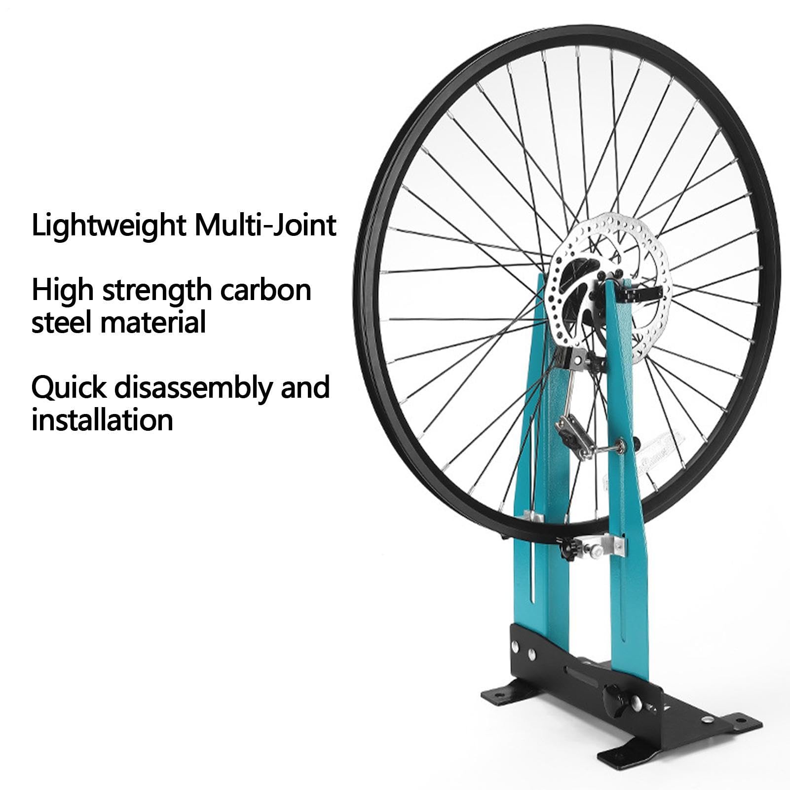 Soporte de trado de Rueda para Bicicletas: Herramienta de Equilibrio Ajustable, Soporte de reparación de Bicicletas | Alineación de Las Ruedas, Ideal con Llantas de Carretera y montaña, constr