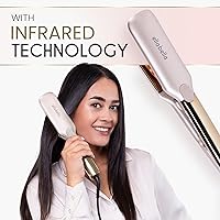 Vista 7 de ELLA BELLA® Titanium Flat Iron Hair Straightener (with Infrared) • Professional Straightening Iron • Digital Display to Accurately Control