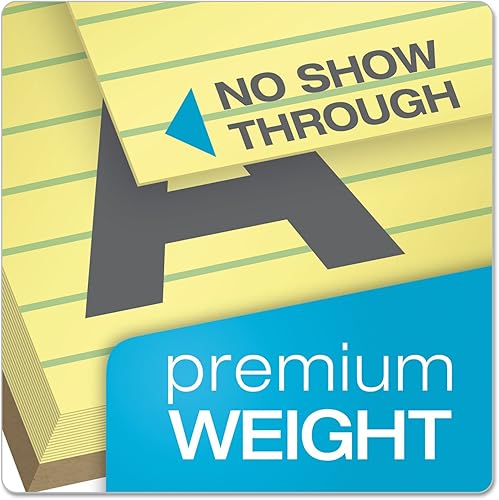 Miniatura 2 de TOPS The Legal Pad - Blocs de notas de tamaño legal, 5 x 8 pulgadas, hojas rayadas, papel color amarillo canario