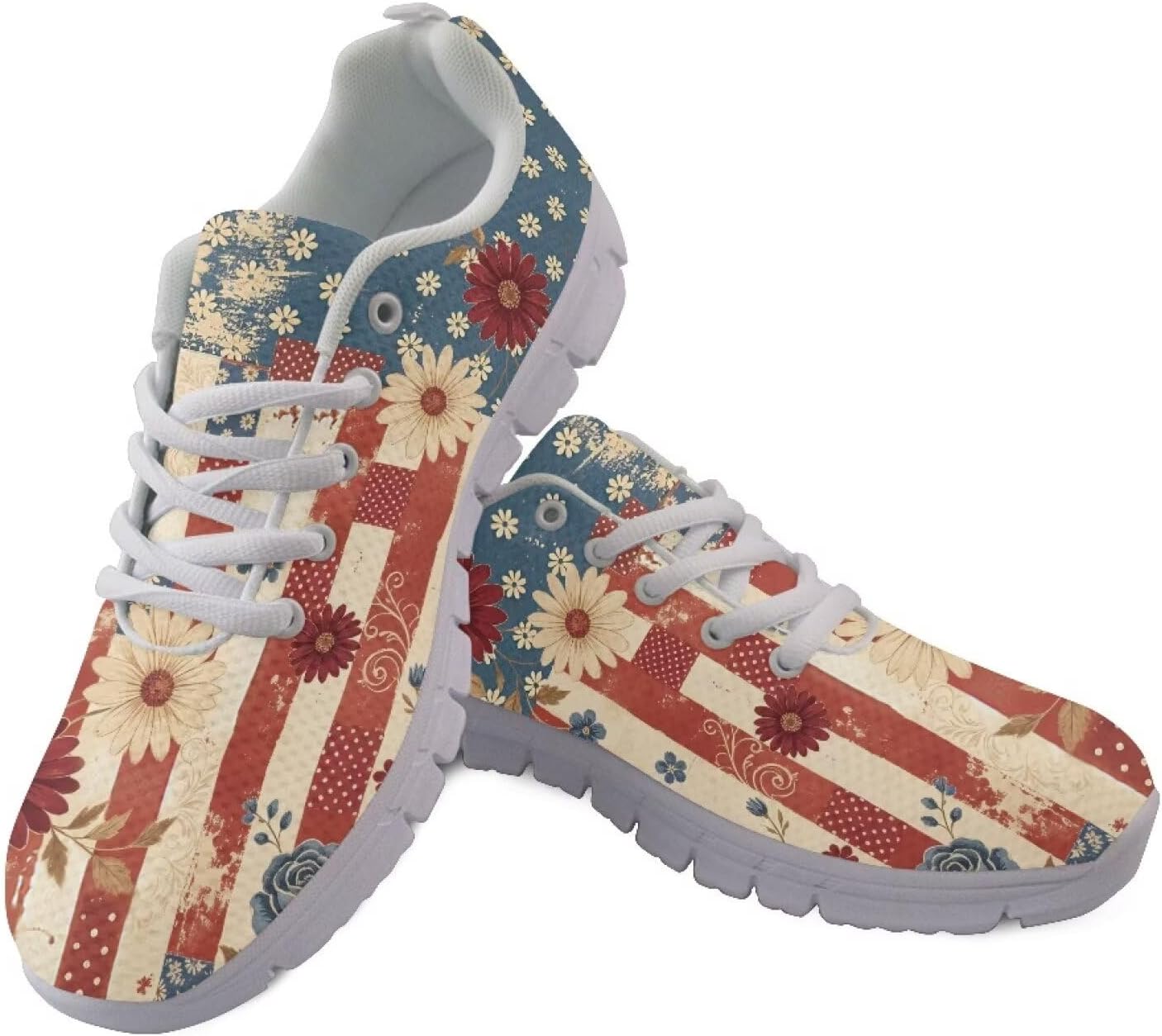 GIFTPUZZ Womens Athletic Walking Sneakers Running Shoes Sports Trainers Low Top Anti-Slip Lace Up Size 5-12