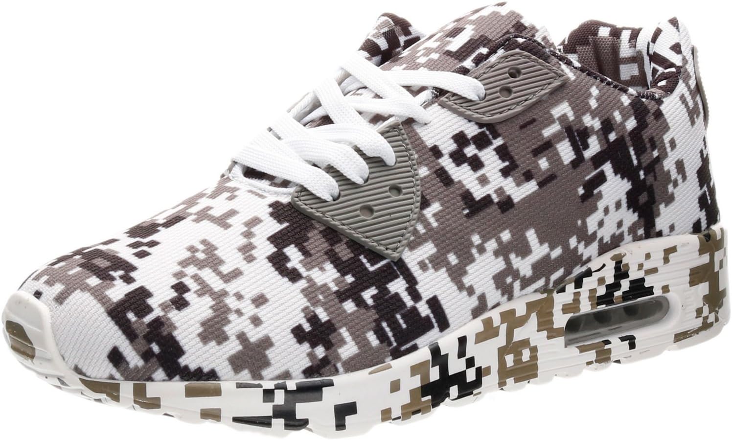 PORTANT Men's Air Trendy Casual Discount Walking Shoe Camo Fashion Classic Sneakers Starter Cross Trainers Shoes For Running Errands Camouflage Max White, Black, Brown 11.5 D(M) US