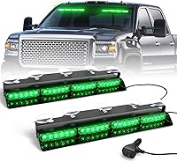 Vista 17 de HLauto Luces estroboscópicas de emergencia 6Z4J: luces de seguridad blancas ámbar de 2 x 16.8 pulgadas, 48 luces LED intermitentes de advertencia