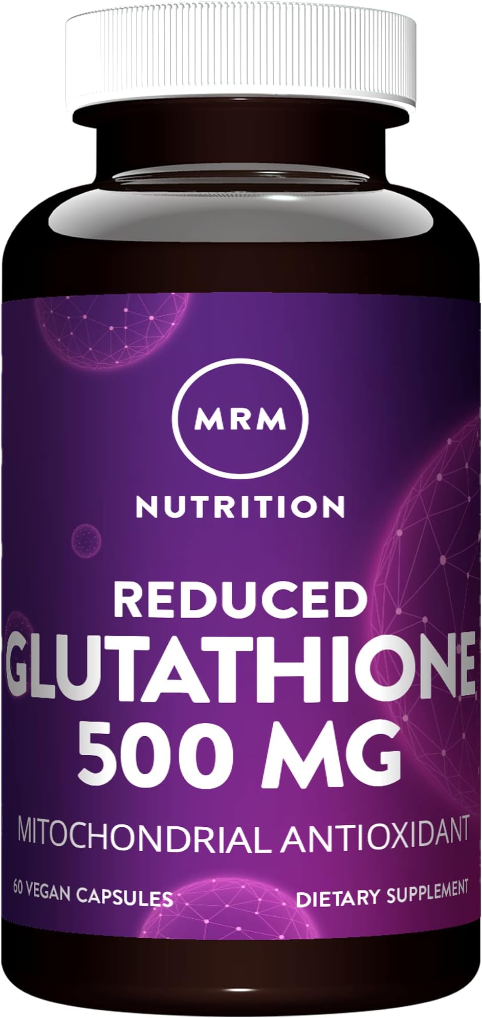 MRM Nutrition Reduced Glutathione 500mg | Liver Health | Mitochondrial Antiox...