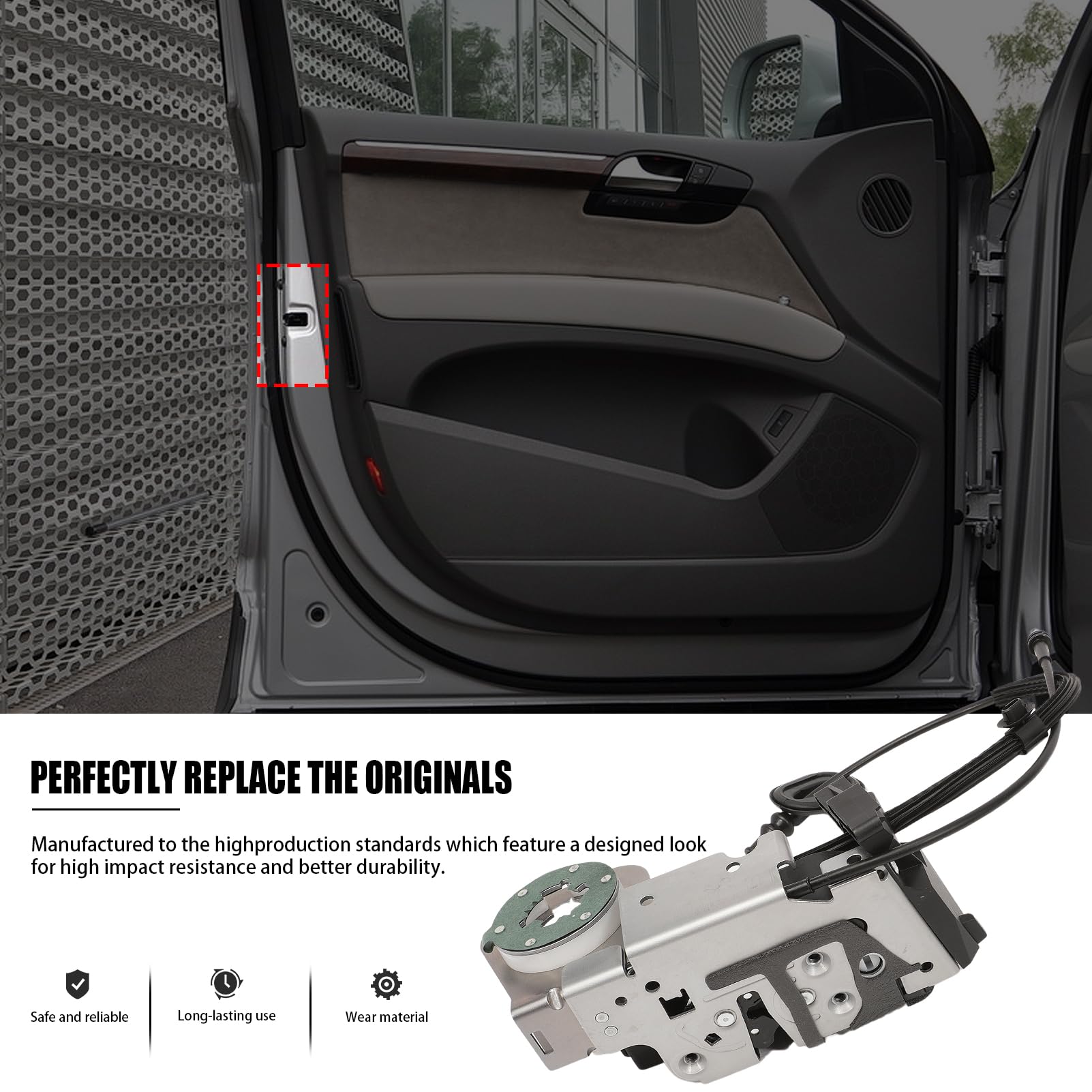 Attuatore di Serratura per Porta Anteriore Sinistra Attuatore di Serratura Attuatore di Comando Laterale del Conducente per Ford Tourneo Custom Transit Custom 2.0 EcoBlue 2.2 TDCi