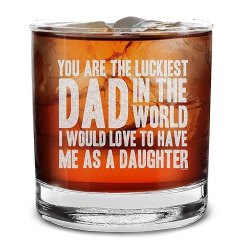 shop4ever Engraved Whiskey Glass for Dad Funny Father’s Day Gift