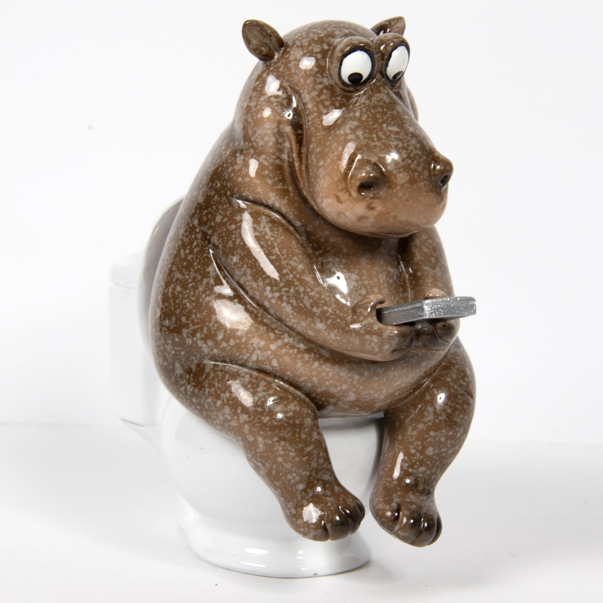 Lesser & Pavey Novelty s Hippo Loo Time Decor Figurine