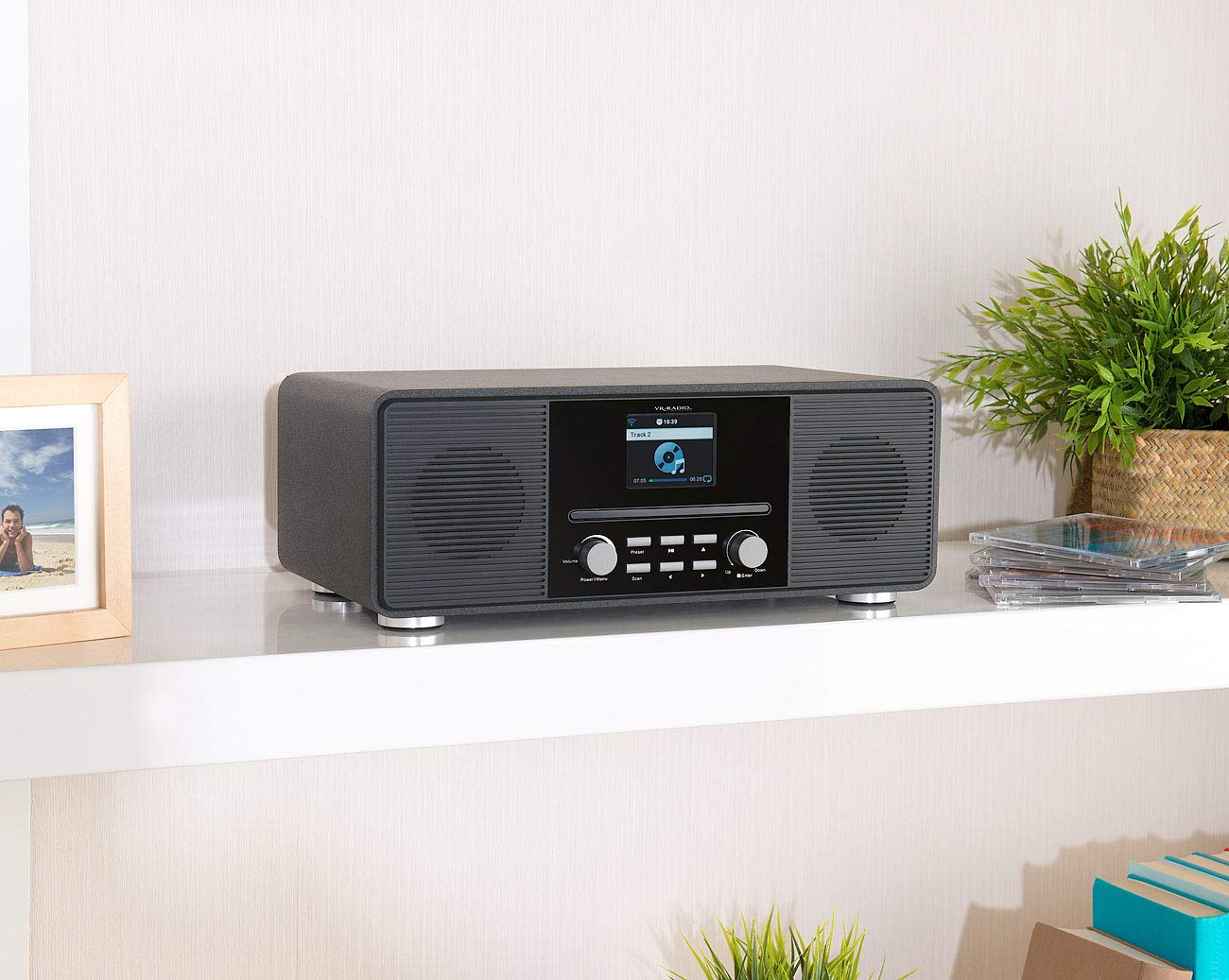 Radio Internet stéréo 20 W avec lecteur CD/DAB+/FM/bluetooth IRS-680 - Noir [VR-Radio]