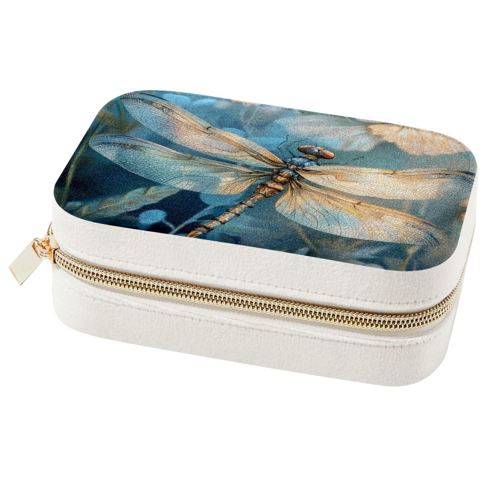 Organisateur de bijoux voyage libellule pour bagages à main