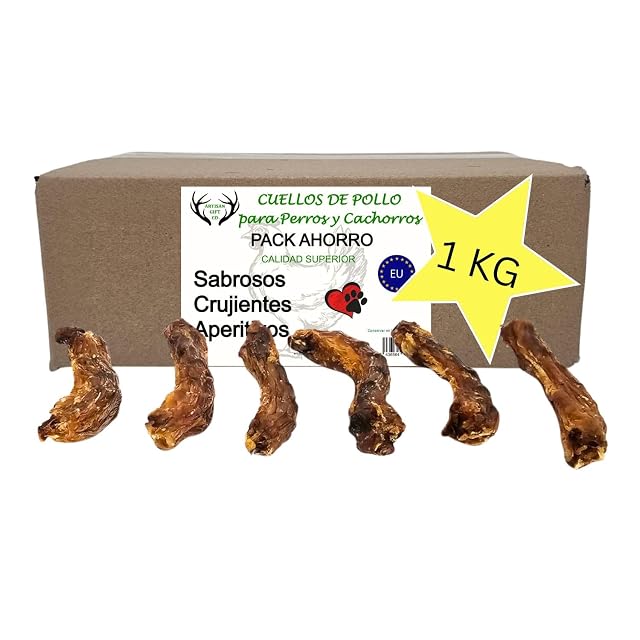 Chuches para Perros y Cachorros, Cuellos de Pollo (1000 gr)