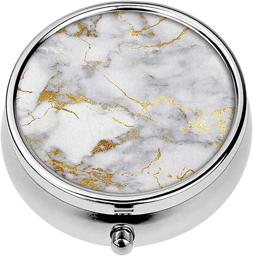 Udoosun Pastillero para bolso de bolsillo pastillero de tres compartimentos para medicina portátil organizador de píldoras regalo de viaje flor