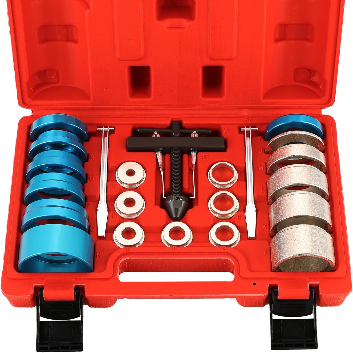 Crank Bearing Camshaft Seal Remover and Installer Set | 22PCS Crankshaft Camshaft Oil Seal Removal Installation Puller Tool Kit, Crankshaft Bearing Tool for Automotive Engine Repair