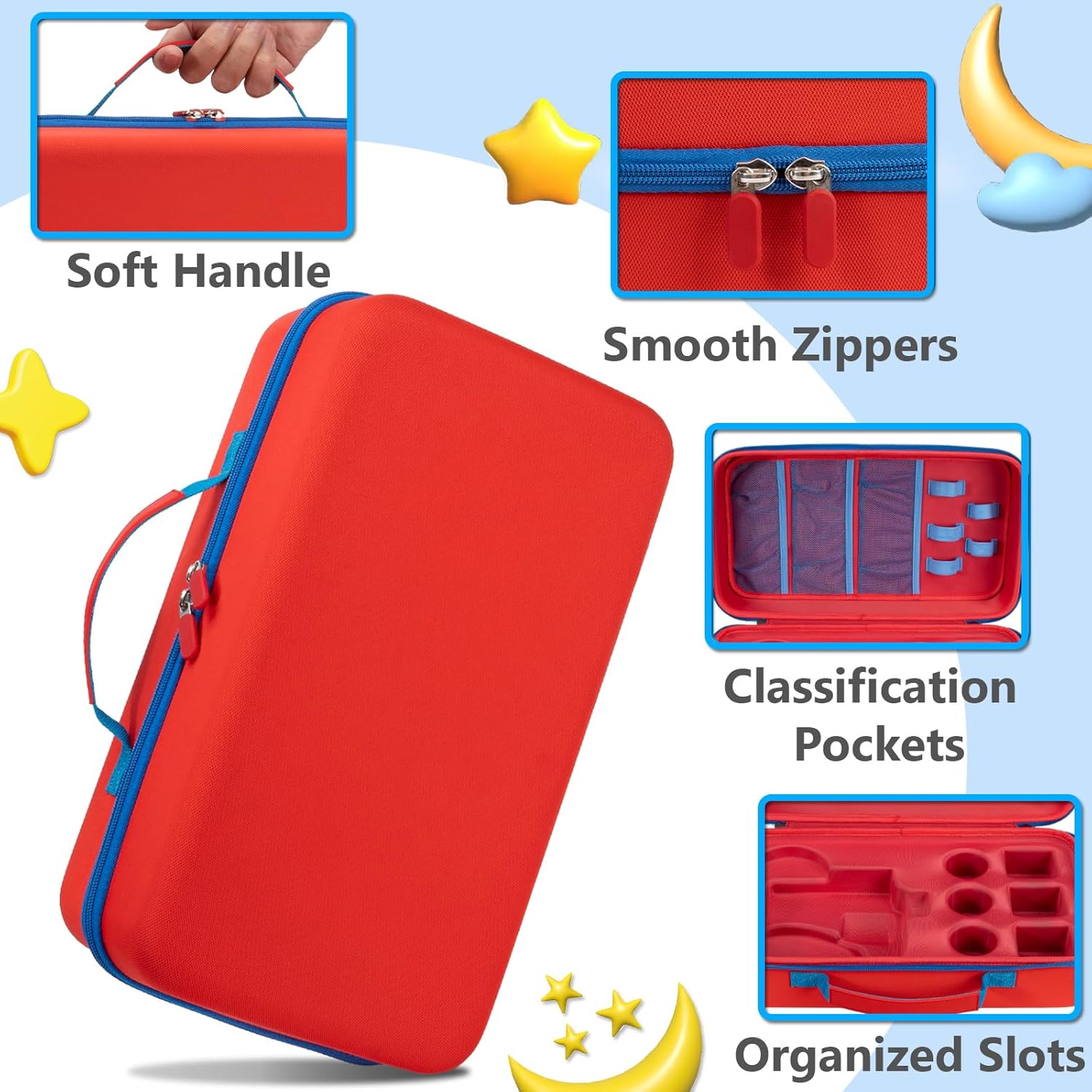 Case for Little Tikes Story Dream Machine Books, Large Travel Case for Story Dream Machine Starter Set Storytime Audio Play, Littles Character Collection Storybook Storage Containe Gift, Box Only