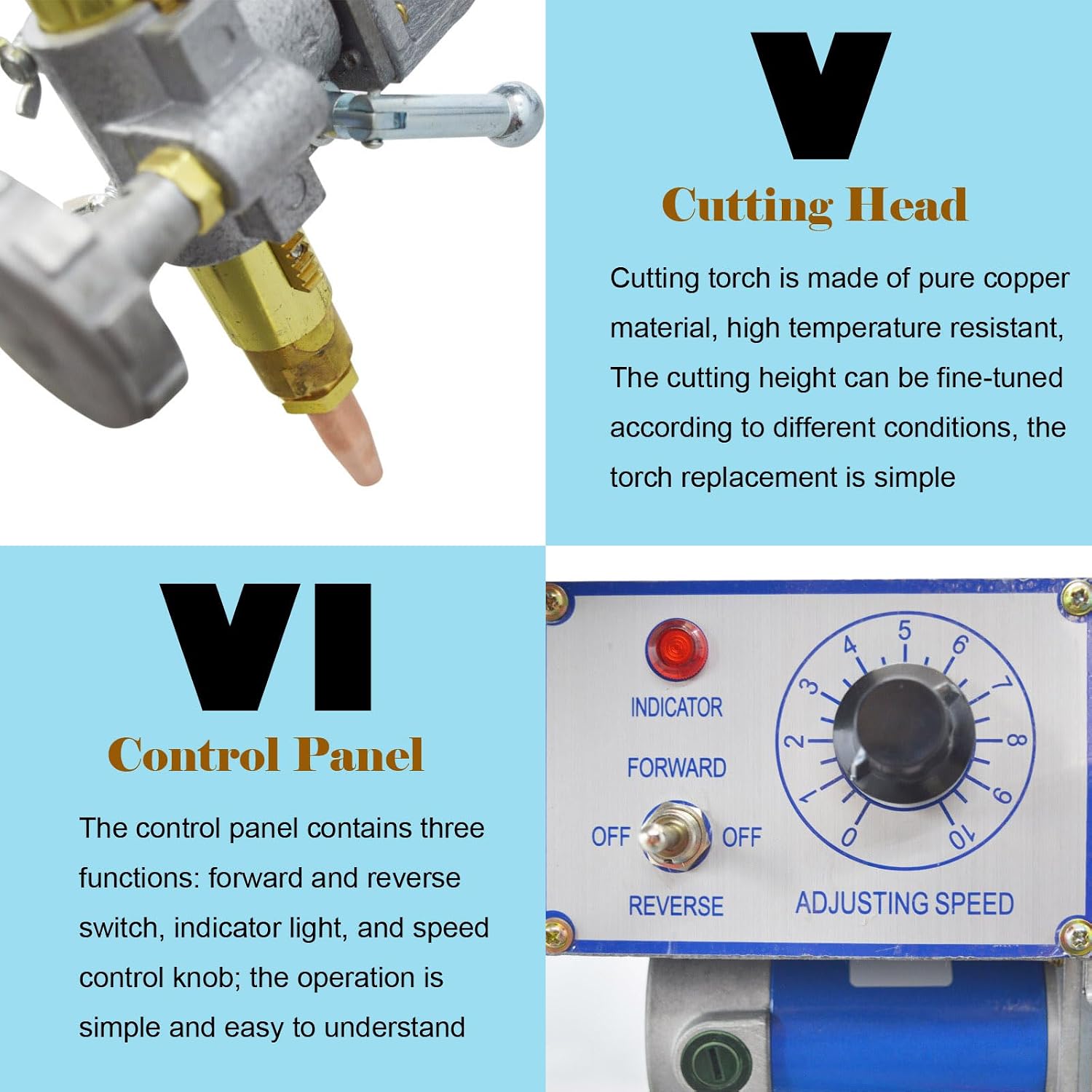 CG2-150 Profiling Gas Cutting Machine, Track Burner Cutting Machine, 110V Portable Gas Cutting Machine