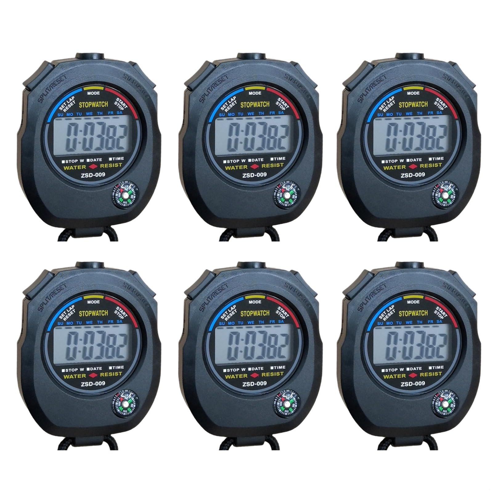 Stopwatch Set: Digital Timer, Compass, Large Screen, Multiple Modes-picture-24