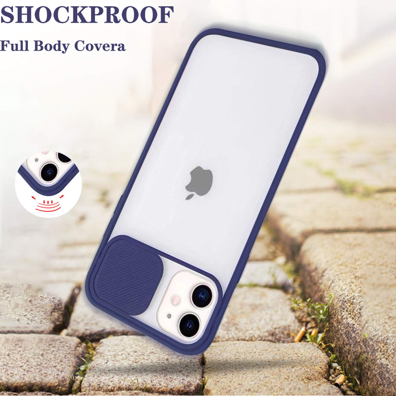 IPhone 11 Kameraschutz Hülle – Mit Schieber Für Kameraabdeckung, Transluzent Matte, Stoßfest