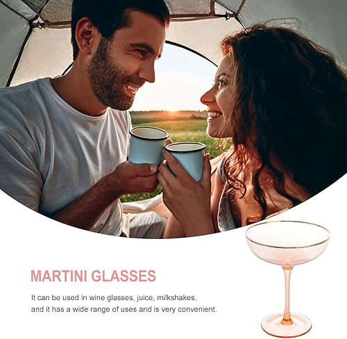 Miniatura 6 de BESTOYARD Vasos de vidrio de 11 onzas de Margarita de vidrio duro transparente para cóctel, vasos de cristal Highball Coupé congelado de 10.8 fl oz,