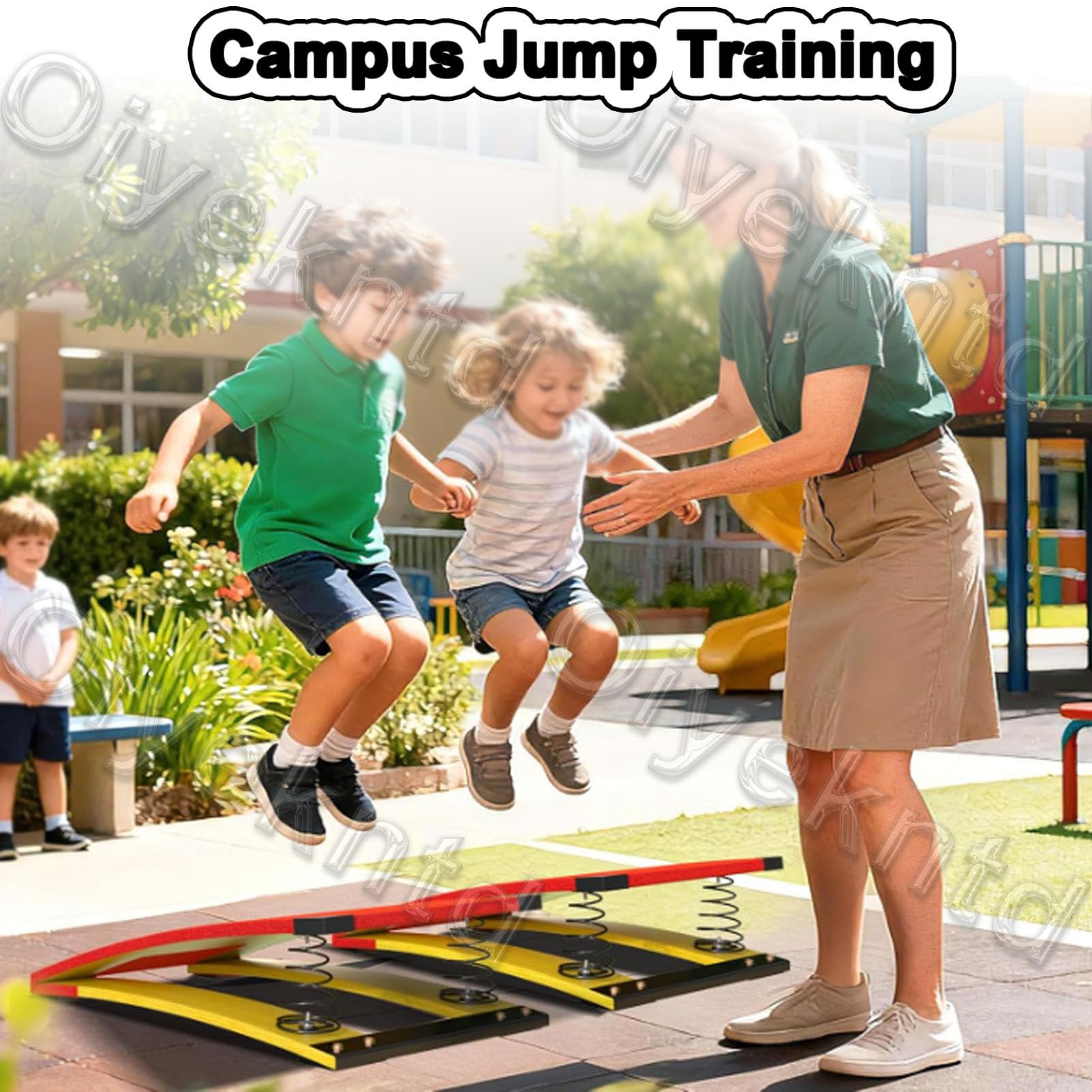 Drewniana trampolina gimnastyczna ze wspomaganiem sprężynowym (4 sprężyny) – sprzęt treningowy do lekkiej atletyki 60x120CM