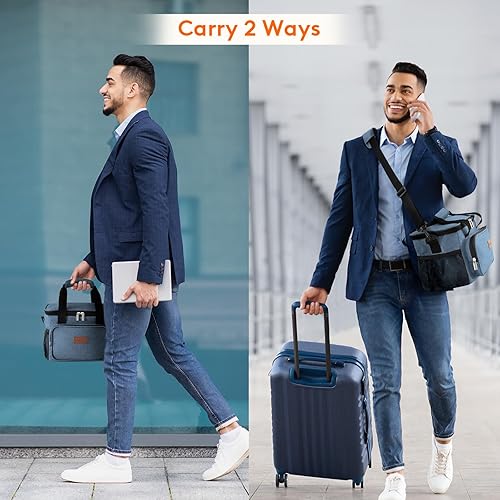 Miniatura 152 de Lifewit Lonchera mediana aislada, suave y refrigerante, para adultos, hombres y mujeres, leopardo, 12 latas (9L)