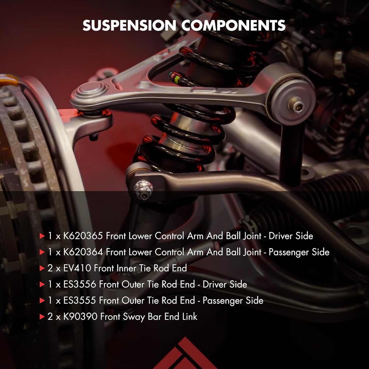 8PCS ASTOU Front Suspension Kit fit for 2000 2001 2002 2003 2004 2005 for Toyota Echo Lower Control Arm And Ball Joint Inner Outer Tie Rod End Sway Bar End Link