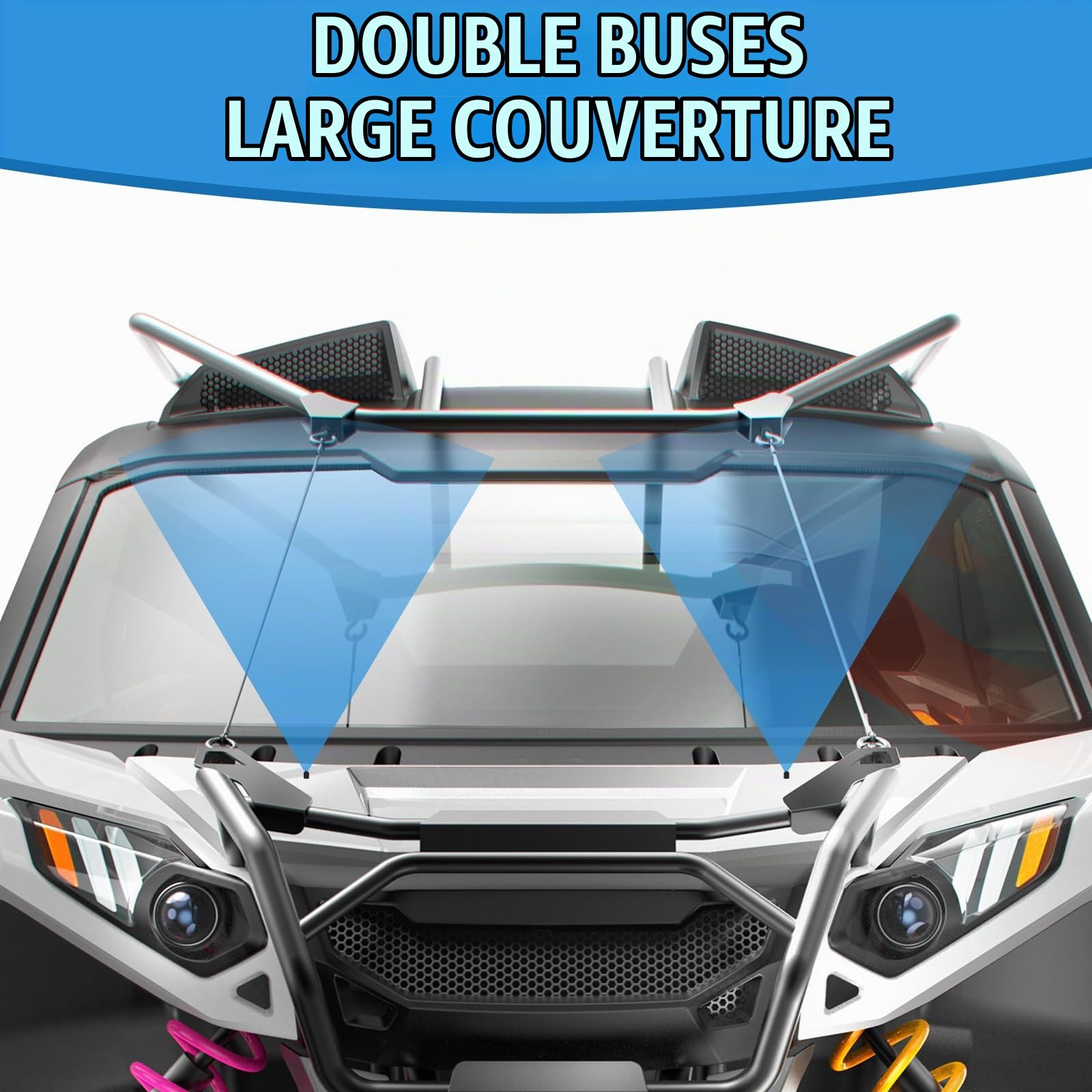Kit Pompe Lave-Glace 12V 99300, Réservoir Universel pour Voiture | Kit Complet avec Réservoir, Tuyau, Interrupteur et Buses, Adapté aux Voitures, Bateaux et Véhicules Divers