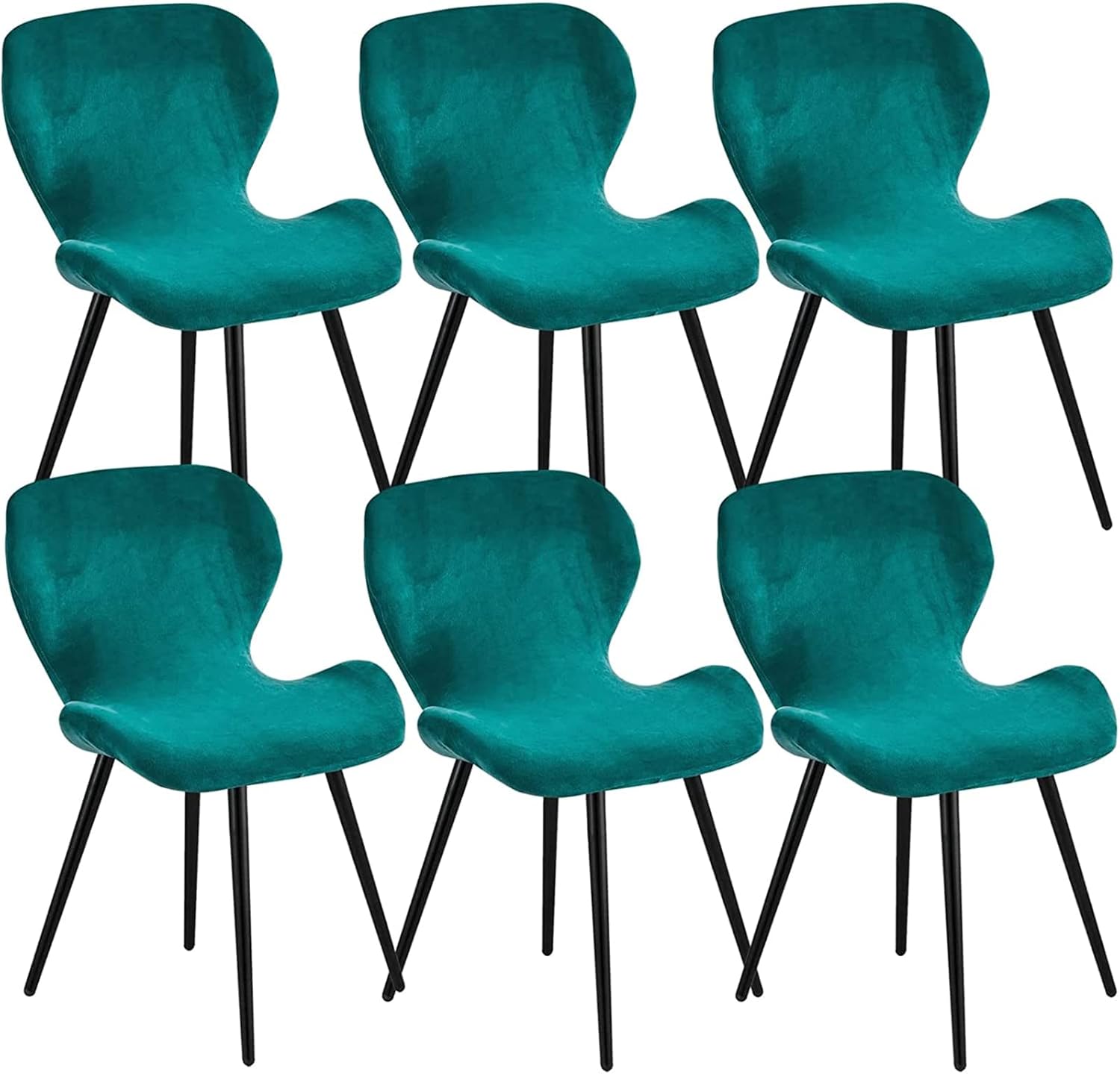 Set of 1/2/4/6 Velvet Bar Stool Covers, Bar Stool Cover Counter Stool Pub Chair Slipcover, for Pub Kitchen Counter Stool Chair,E,6pack