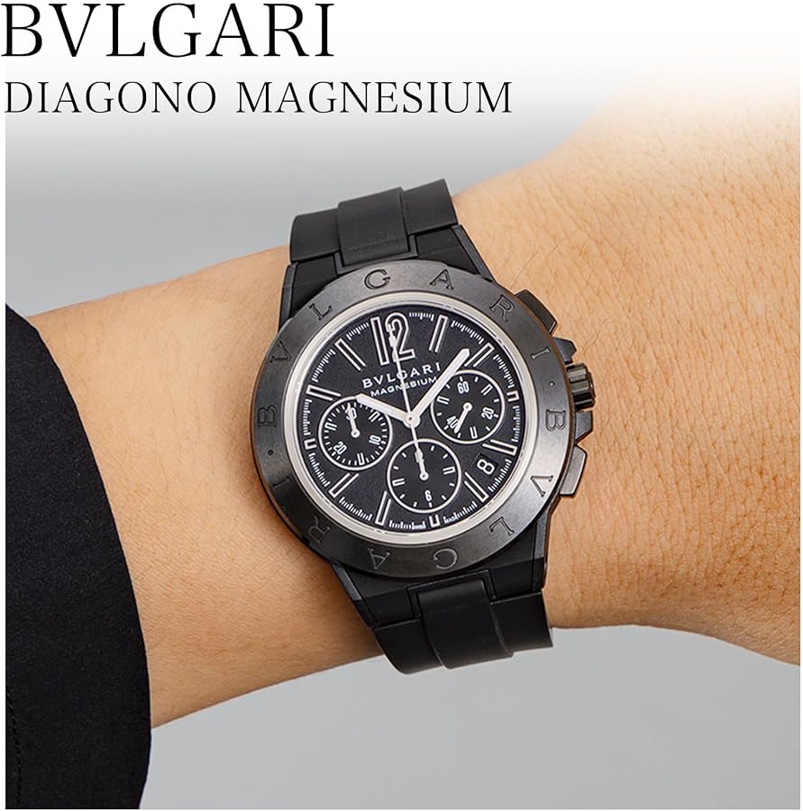 BVLGARI 自動巻き時計 ブラック Amazon.co.jp: [BVLGARI(ブルガリ)] ディアゴノ ウォッチ 自動巻 10