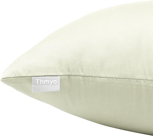 Vista 23 de Thmyo Paquete de 2 fundas de almohada cuadradas decorativas de algodón, fundas de almohada de sublimación en blanco, fundas de cojín blancas