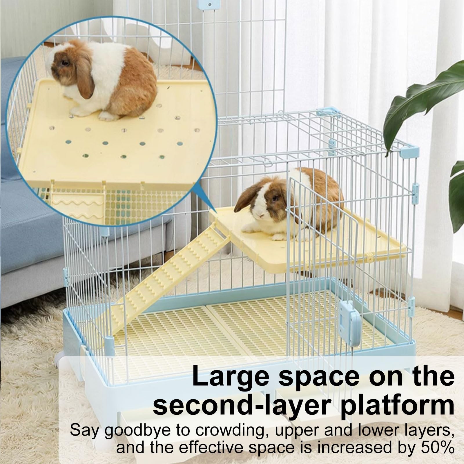 PinkRabbit ① Amazon.com: RTTZBOZ Indoor Rabbit Cage, Small Animal Cage, 2