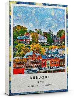 Dubuque Travel Poster, Iowa Travel Art Poster, Canvas, Dubuque Travel City Poster, Travel Artwork Poster, Dubuque Travel Canvas - 90AZ74