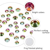 Vista 99 de 3820Pcs Light Green Flatback Rhinestones for Bedazzling, 2-6.5mm Small Rhinestones Diamonds Kit, Flat Back Crystals Gems for Nail Art and Crafts